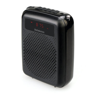 Retekess PR16R Portable Digital Display Screen FM Voice Amplifier with Recording Function and Large