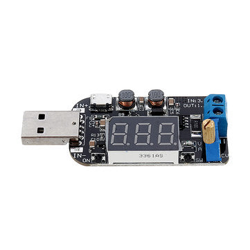 DC 5V to 3.3V/9V/12V/18V/24V USB Adjustable Buck-boost Power Supply Voltage Regulator Module DPL Dis