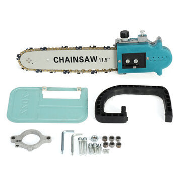 11.5" Chain Saw Bracket + Chain Suitable for 100/125mm Angle Grinder