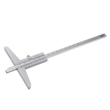 0-150/0-200/0-300mm Vernier Depth Gauge Woodworking Depth Measuring Tool (SIZE: 200MM)