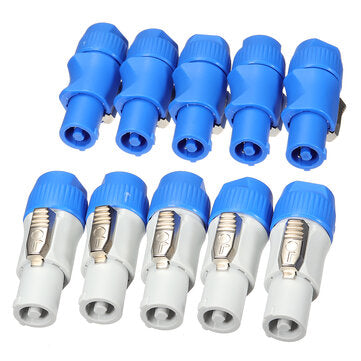 10 set  Neutrik PowerCON Type A NAC3FCA+NAC3MPA-1 Chassis Plug Panel Adapter