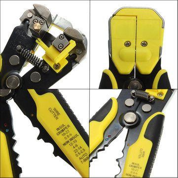 Drillpro Multifunctional Ratchet Crimping Tool Wire Strippers Terminals Pliers