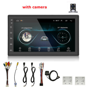 Universal 7 Inch for Android 8.1 Car Radio 1G+32G Multimedia MP5 Player 2 Di... (CAMERA: WITHCAMERA)