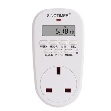 Bakeey EU Plug Outlet Electric Digital Socket Timer Plug 220V Time Control Countdo... (PLUG: UKPLUG)