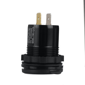 QC3.0 Dual USB Charger Fast Charge Socket Outlet With Voltage Display For Car Truck Boat Yacht Water