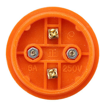 Orange Suspended Lamp Holder E27 Screw Socket Light Bulb Adapter AC250V