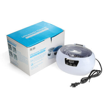 600ml Pro Ultrasonic Cleaner Ultra Sonic Bath Jewellery CD Cleaning Basket Timer