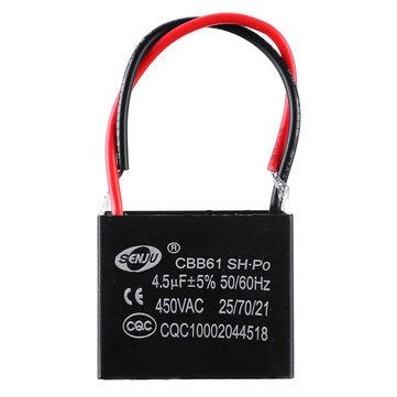 CBB61 4.5UF Starting Capacitance 450V AC Fan Capacitor CBB Motor Run Capacitor