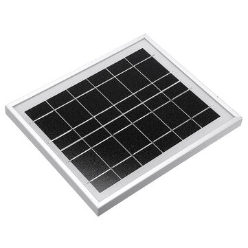 Solar Panel 6V 5W 156 Single Crystal Silicon Cell Tempered Glass/Anodized Aluminum Alloy