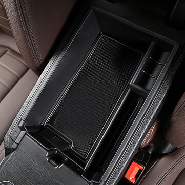 Car Center Storage Tray Box Console Armrest Organizer Black Fit For BMW 3 2020