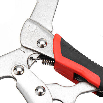 Woodworking 2 Inch C-clamp Face Clamp Locking Plier with Larger Flat Swivel Pads