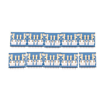 10PCS COB Connector USB 3.0 Male h1.05 Ultra-Thin 9Pin Isometric