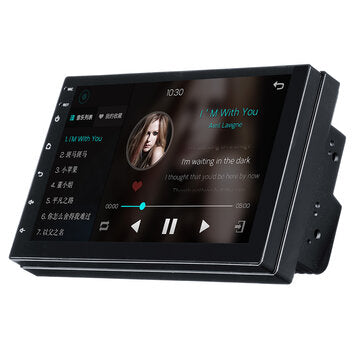 7 Inch for Android 8.0 Car Stereo Radio Quad Core 1+16G 2 DIN 2.5D MP5 Player WIFI FM Support Rear C