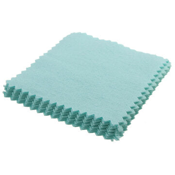 10Pcs 8x8cm Jewelry Polishing Cloth Ring Necklace Cleaning Cloth for Platinum Gold And Sterling Silv
