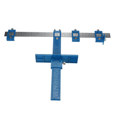Woodworking Inch and Mertic Cabinet Hardware Jig Punch Locator Carpenter Hardware Drill Guide Tool W