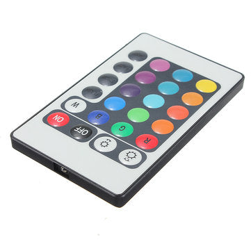 DC12V 5M 5050 RGB Waterproof 300 LED Strip Light Kit + 24 Key IR Controller + 5A US Power Supply