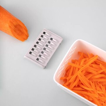 HUOHOU Multifunctional Kitchen Slicer Hand Protection Multiple Blade Automatic Storage ABS Slicer Ki