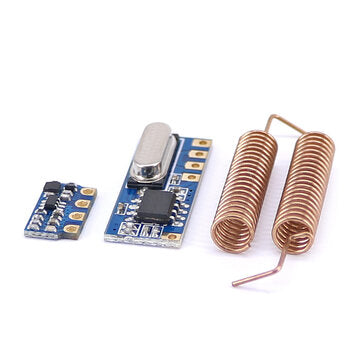 OPEN-SMART Long Range 433MHz Wireless Transceiver Kit Mini RF Transmitter Receiver Module + 2PCS Spr