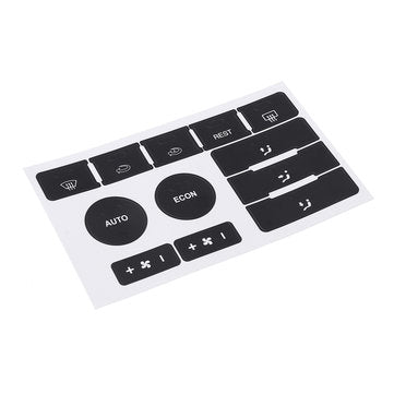 Matte Black Car Climate Control Button Repair Decals Stickers For VW Volkswagen Touareg 20042009