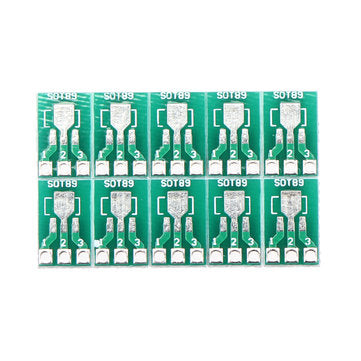 100pcs SOT89/SOT223 to SIP Patch Transfer Adapter Board SIP Pitch 2.54mm PCB Tin Plate