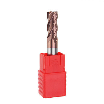 Drillpro 10mm HRC55 AlTiN Coating 4 Flutes End Mill Cutter Tungsten Carbide End Mill Cutter CNC Tool