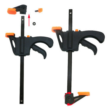 Raitool 4 Inch Wood Working Bar F Clamp Quick GrIip Ratchet Releasee Squeeze Hand Tool DIY
