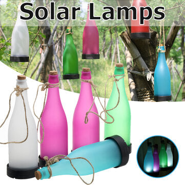 5pcs LED Solar Bottle Light Hanging Outdoor Modeling Plastic Garden Decoration Lamp