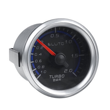 ELUTO F20976 2`` 52mm Car Turbo Boost Pressure Gauge Meter -1~2 Bar LED 12V Brushless Motor