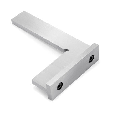 Drillpro 100x70mm 90 Degree Angle Corner Square Ruler Wide Base Gauge Woodworking Tool