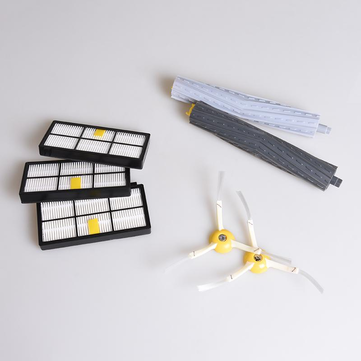 1 Set Extractor Brush 3pcs Hepa Filter 2pcs Side Brush for iRobot Roomba 880 980 Vacuum Cleaner Rob