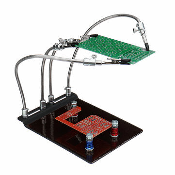 YP-004 PCB Fixture Base Arms Soldering Station PCB Fixture Helping Hands Electronic DIY Tools with U