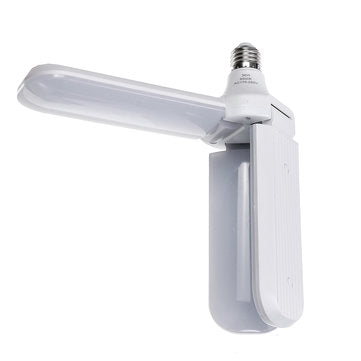 AC85-265V 45W 2835SMD Three Leaves LED Ceiling Light Bulb Foldable Garage Lamp for Home Basement Dec