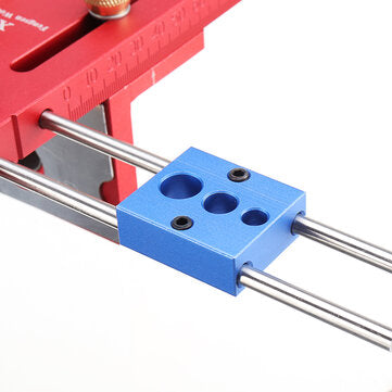 X700 3 in 1 Aluminum Alloy Dowelling Jig with Clamping System Set Wood Dowel Drilling Position Jig W