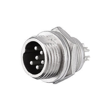 3pcs GX12 6 Pin 12mm Male & Female Wire Panel Circular Connector Aviation Socket Plug