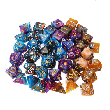 42PCS Metal Polyhedral Dices Set For Dungeons & Dragons Dice Desktop RPG Game