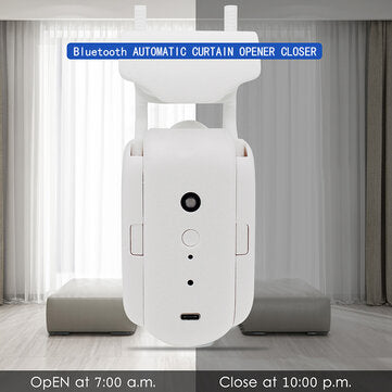 RSH Tuya Smart Home Automatic Curtain Machine Free Track Installation Roman Rod Control Work with Al