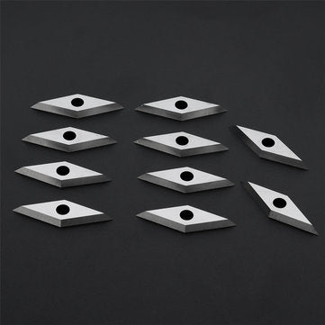 10pcs 16X16X2.5mm Diamond Carbide Insert For 10x28mm 35 Degree Arbor Wood Turning Tool