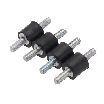 Machifit 4pcs M3 8x8mm Rubber Mounts Double Ends Screw Anti Vibration Mount Rubber Shock Absorber