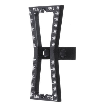Aluminum Alloy Dovetail Marker Jig Woodworking 1:5 1:6 1:7 1:8 Slopes Dovetail Marking Template Wood