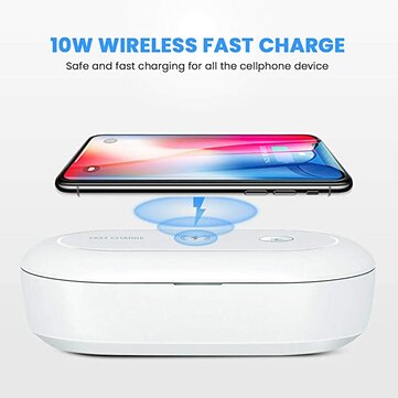 Portable UV Sanitizer Box UV Sanitizer Wireless Charger Phone Cleaner Disinfection Box for Phone Bru