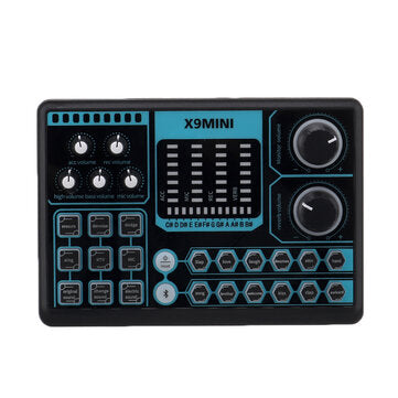 X9 MINI Computer External Mobile Phone Sound Card Repair Tone Mixer Suitable for Home Computer Recor