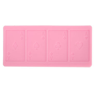 Poker Shape Silicone Chocolate Cake Mold A Poker Card Fondant Candy Baking Mould Decorations