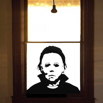 Halloween Decoration Removable Glass Window Wall Stickers Creepy Terror Black Decor Sticker