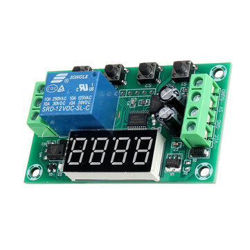 XH-M263 DC12V Relay Module Delay Timing Pulse Cycle Power Off Trigger Time Control Circuit Switch