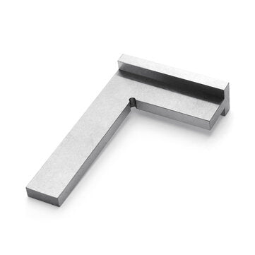 DIN875-2 75 x 50mm Stainless Steel 90 Degree Square Ruler Wide Base Gauge for Woodworking