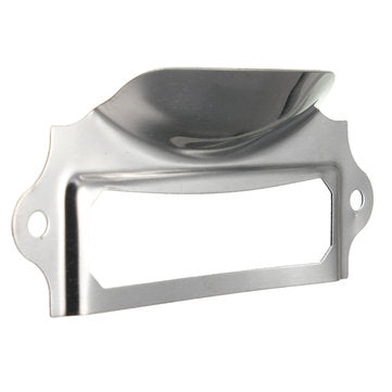 Silver Kitchen Drawer Cupboard Label Pull Cabinet Frame Handle Name Card Holder