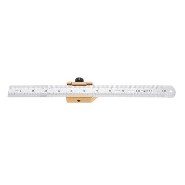 Woodworking 45 Degrees Angle Line Caliber Ruler 300mm Precision Measuring Scribe Tool Woodworking To