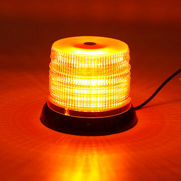 72 LED Magnetic Flashing Amber Beacon Warning Emergency Rotating Strobe Light