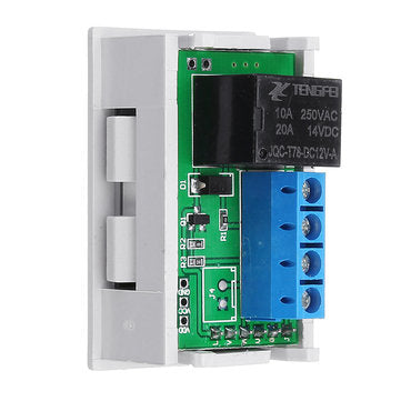 5pcs Mini 12V 20A Digital LED Dual Display Timer Relay Module With Case Timing Delay Cycle