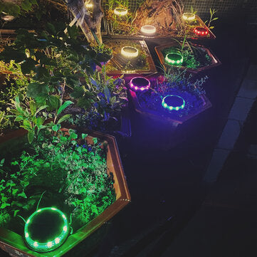 LED Solar Ground Lights Floor Decking Outdoor Garden Lawn Path... (QUANTITY: 1PC | LIGHT: WARMLIGHT)